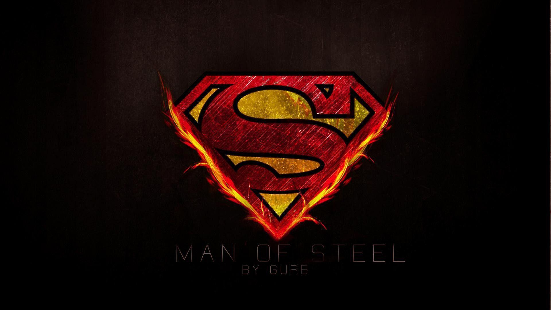 Man Of Steel Logo HD Wallpaper
