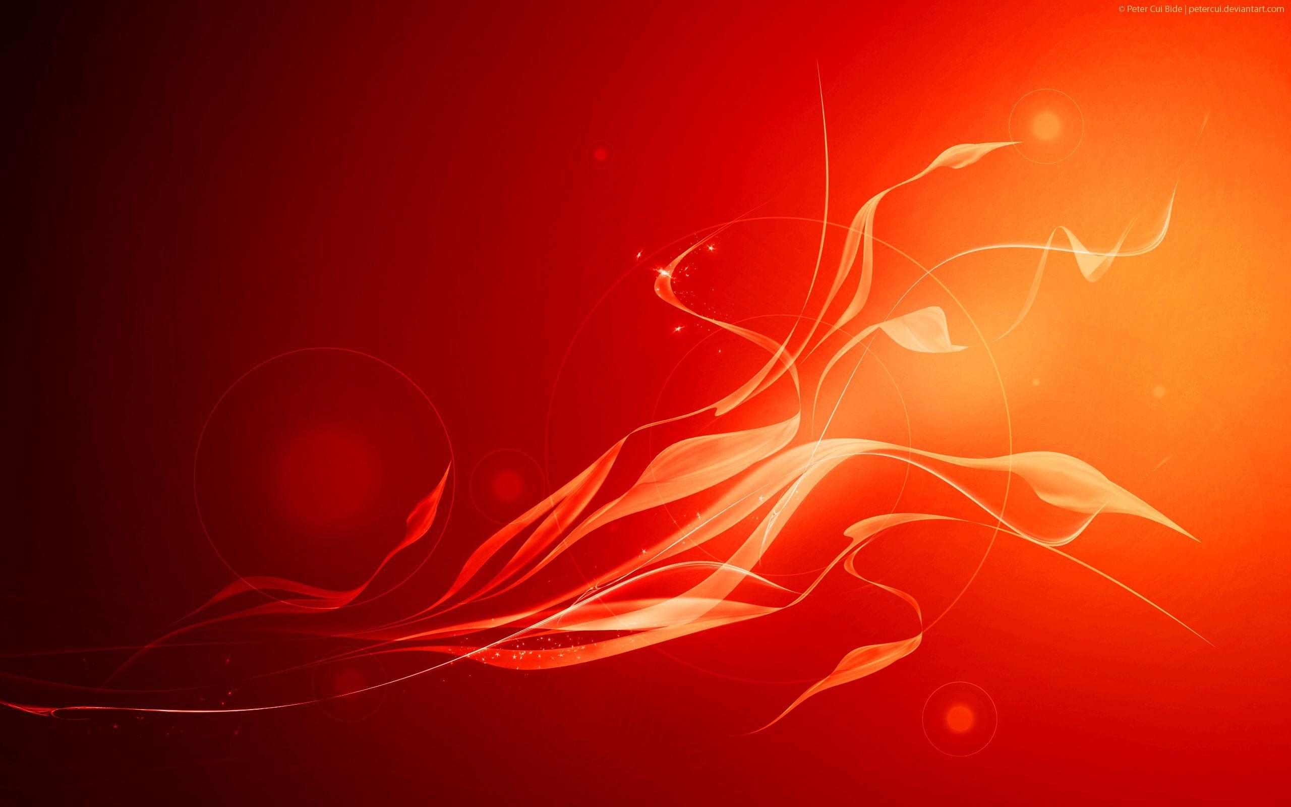 Abstract Orange & Red Wallpaper HD 7017WFZRW Background For iPhone