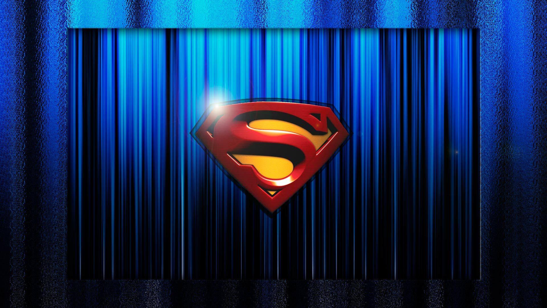 MAN OF STEEL LOGO WALLPAPER