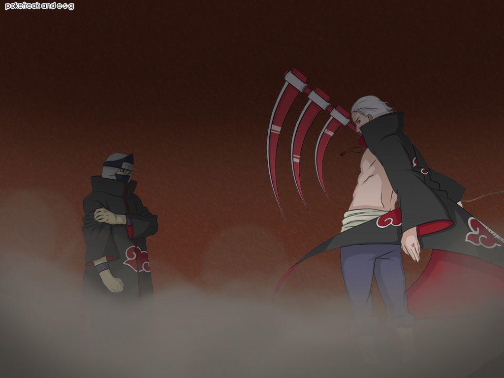 Hidan and his sexiness and Kakuzu and his. um. self. :). Naruto