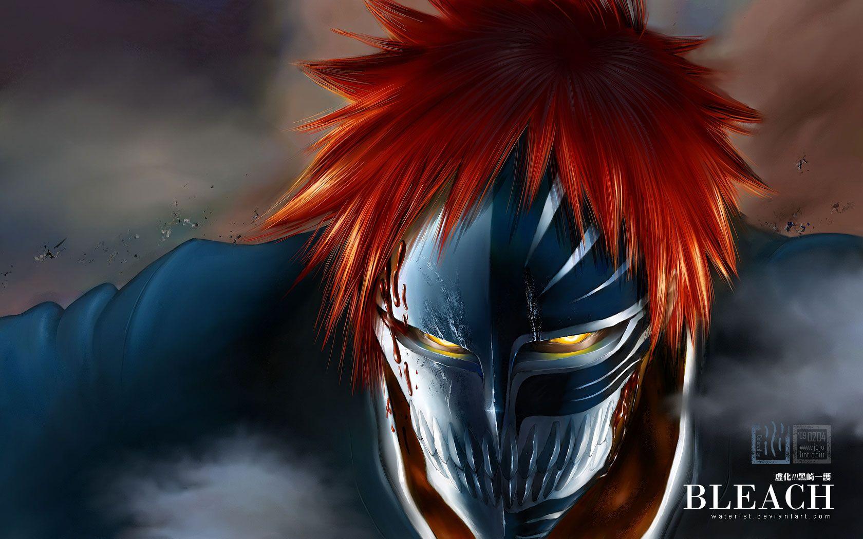 Bleach kurosaki ichigo mask waterist wallpaperx1050