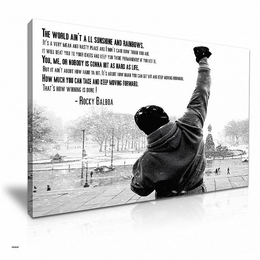 Rocky Balboa Wall Art Inspirational Rocky Balboa Movie Quote Boxing