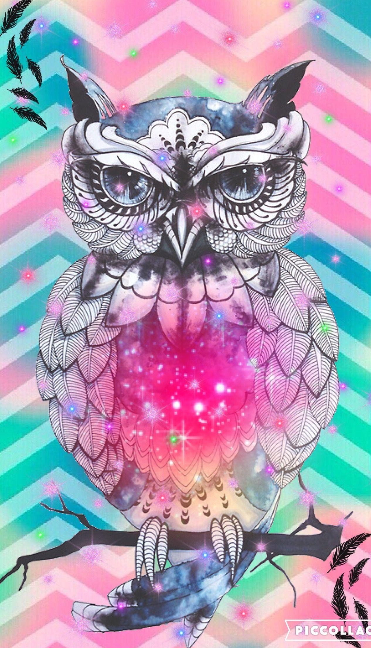 Owl cute girly.create by Rose. Hispter Wallies. create