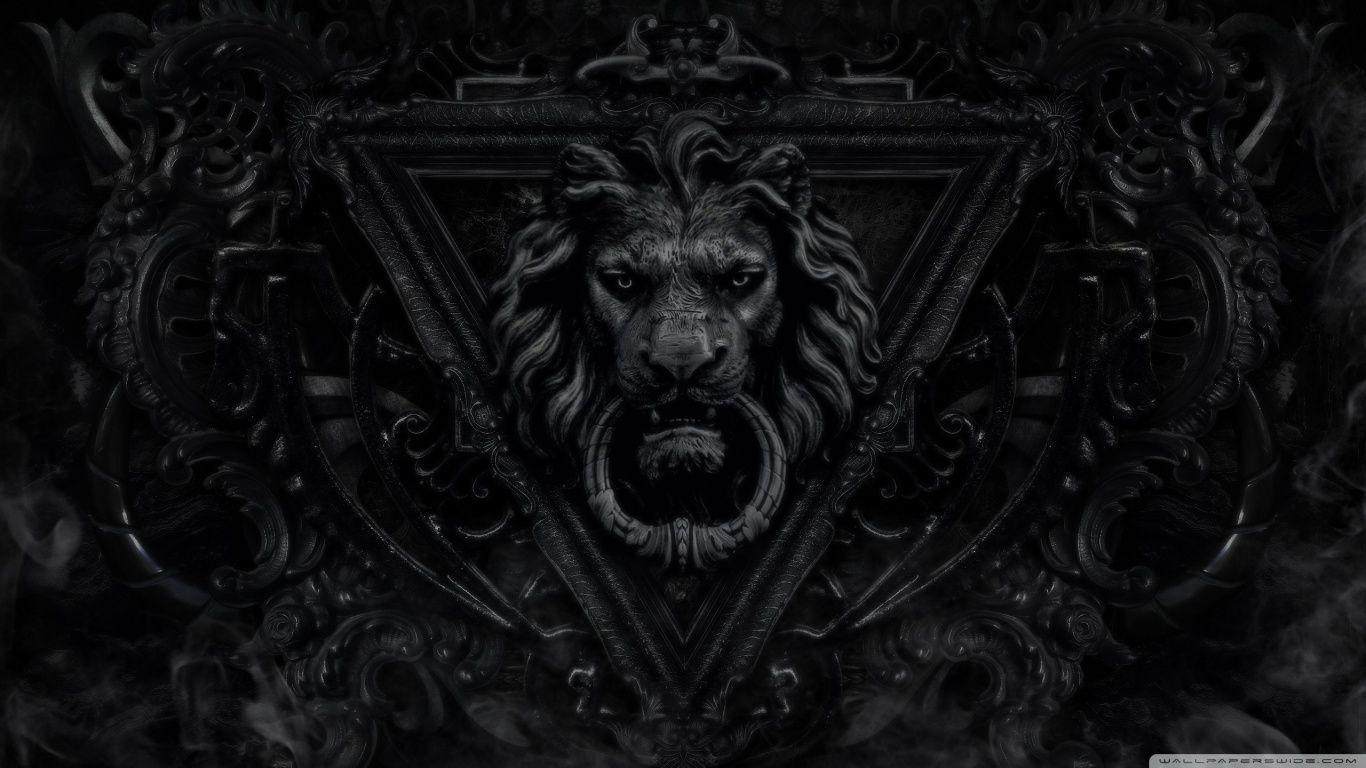 Dark Gothic Lion Ultra HD Desktop Background Wallpaper