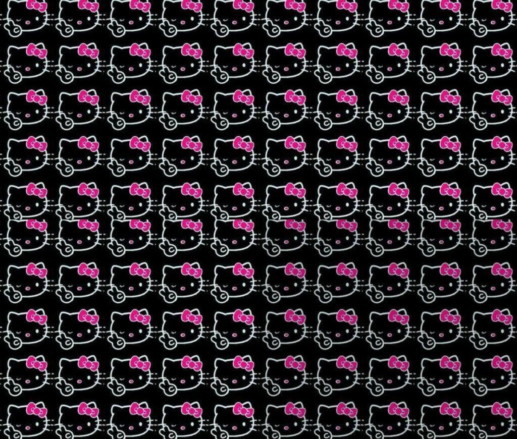 Black Hello Kitty Wallpaper