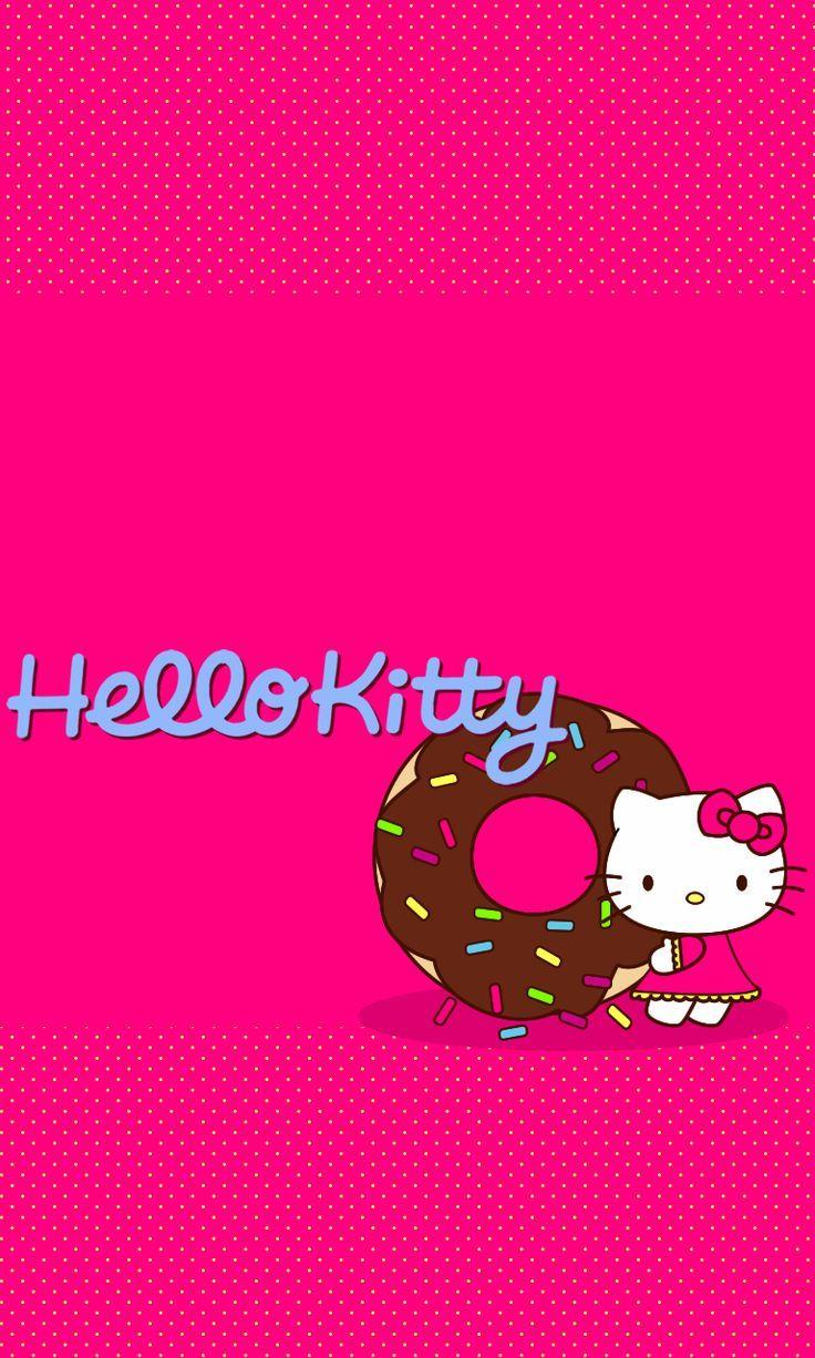 Wallpapers Hello Kitty Hitam Pink Wallpaper Cave