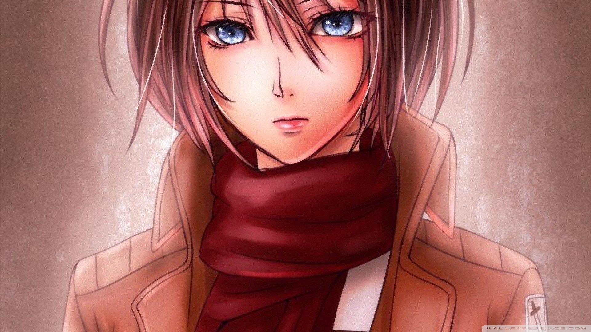 Mikasa Ackerman Kawaii ❤ 4K HD Desktop Wallpaper for 4K Ultra HD TV