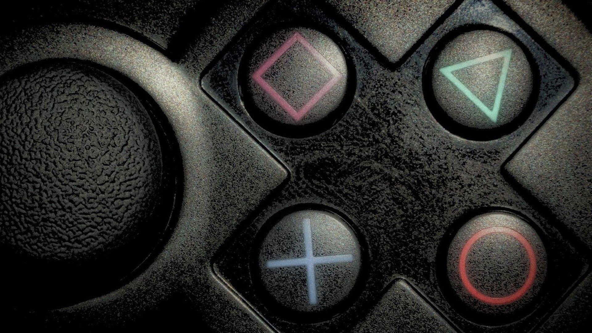 video games, PlayStation, buttons, controller wallpaper
