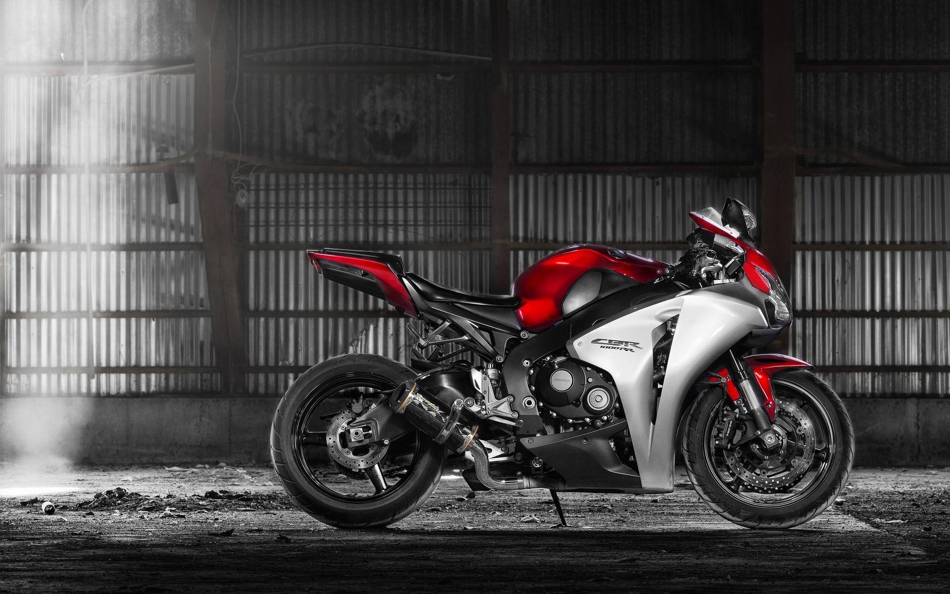 Wallpaper honda, hangar, light, dust, honda cbr1000rr, motorcycle