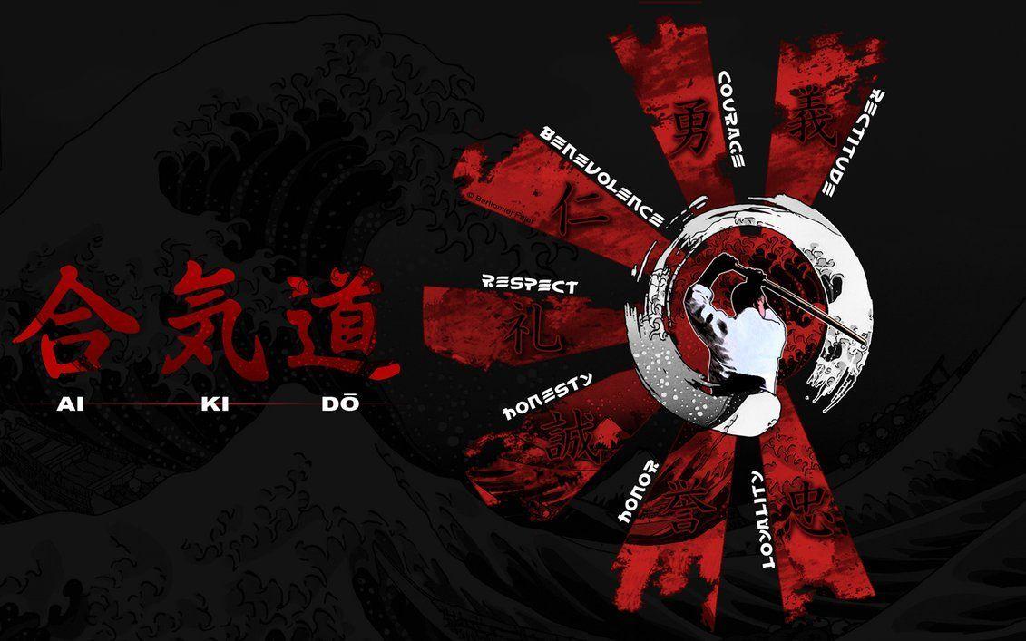 Premium AI Image  powerfull Kanji wallpaper