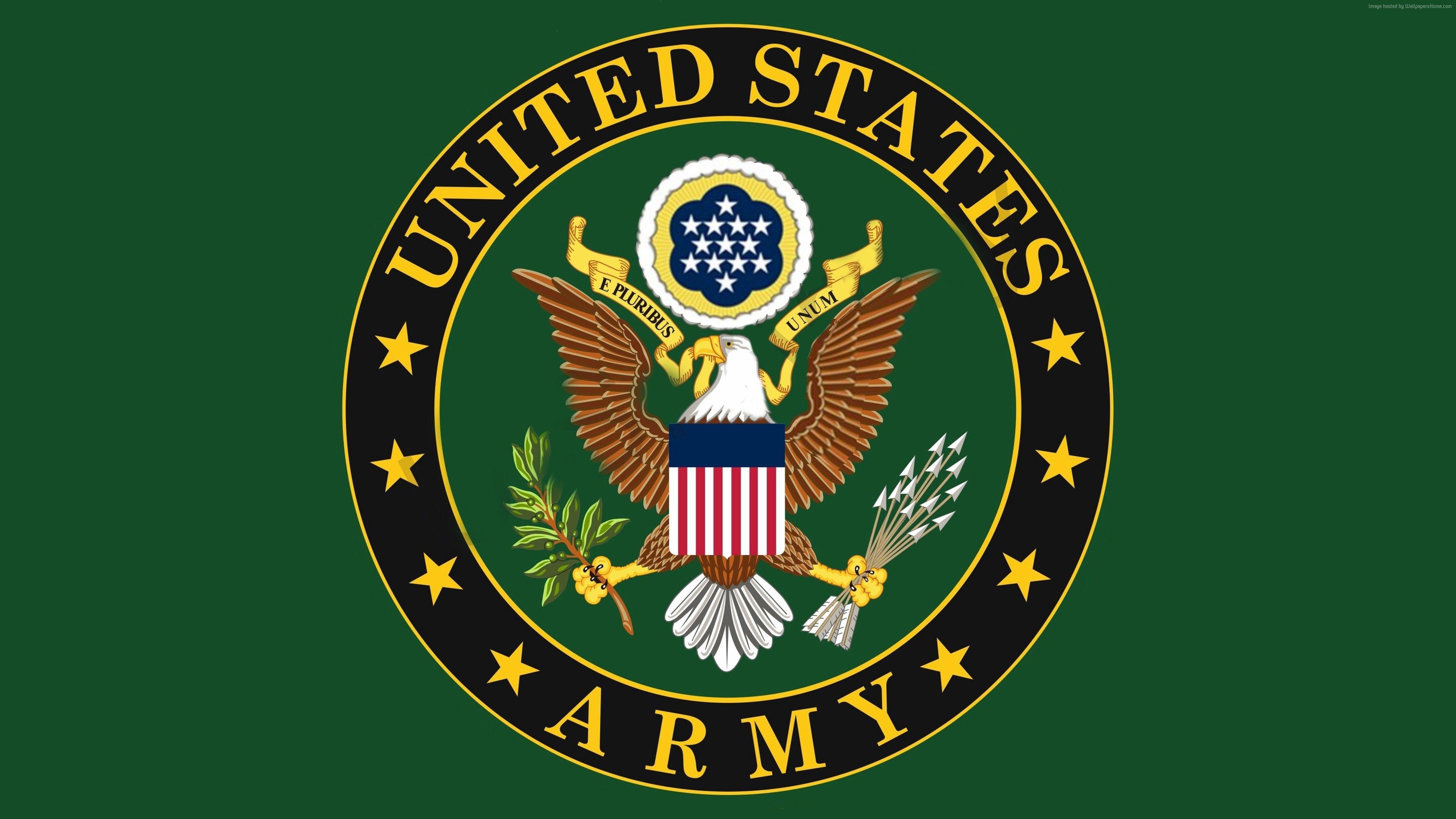 Wallpaper U.S. Army, logo, eagle, Military
