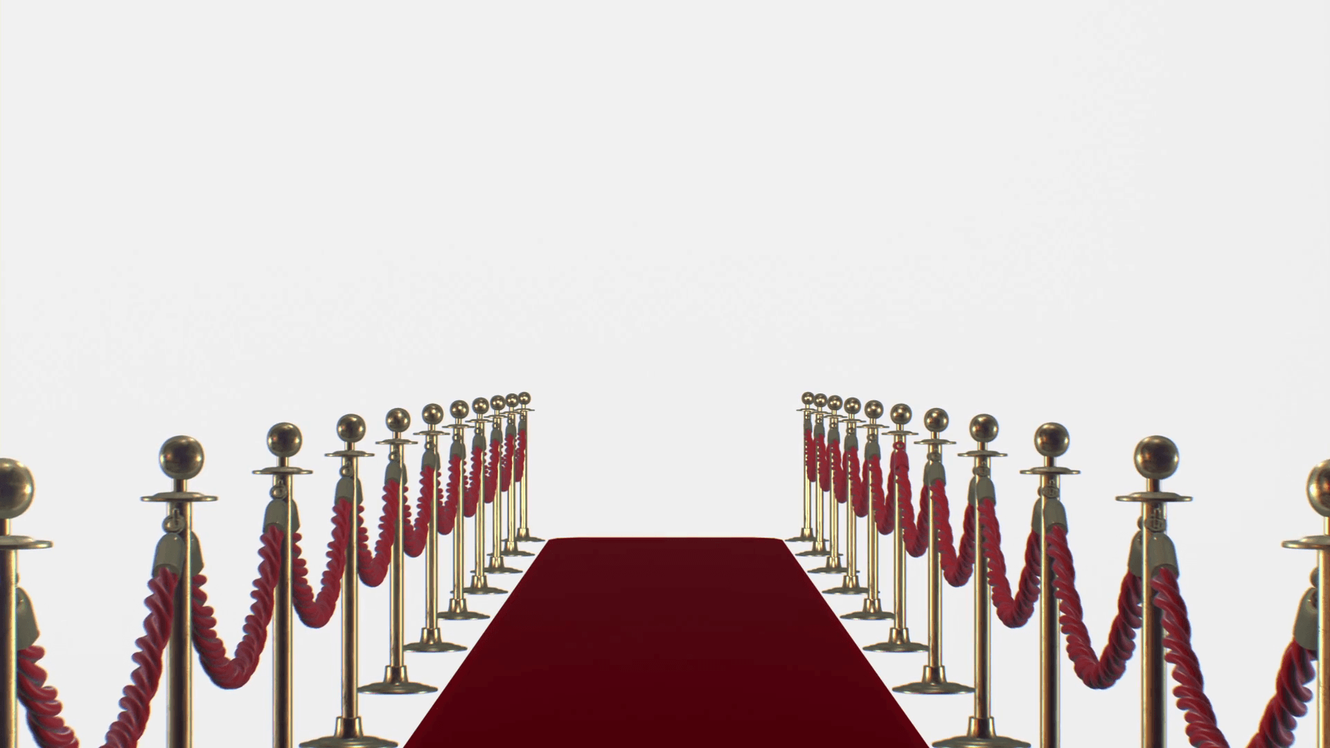 Red carpet on a white background Motion Background