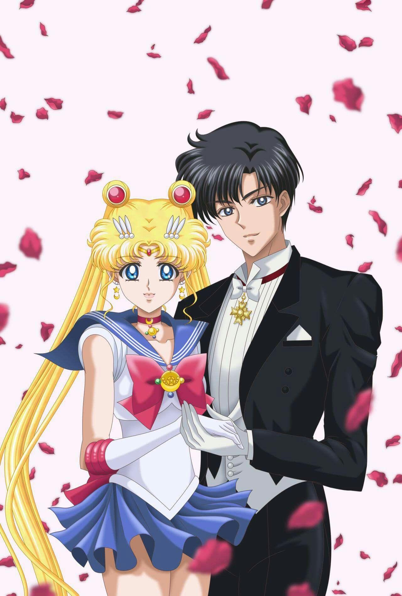 Que pareja mas romantica. Anime Manga Sailor Moon
