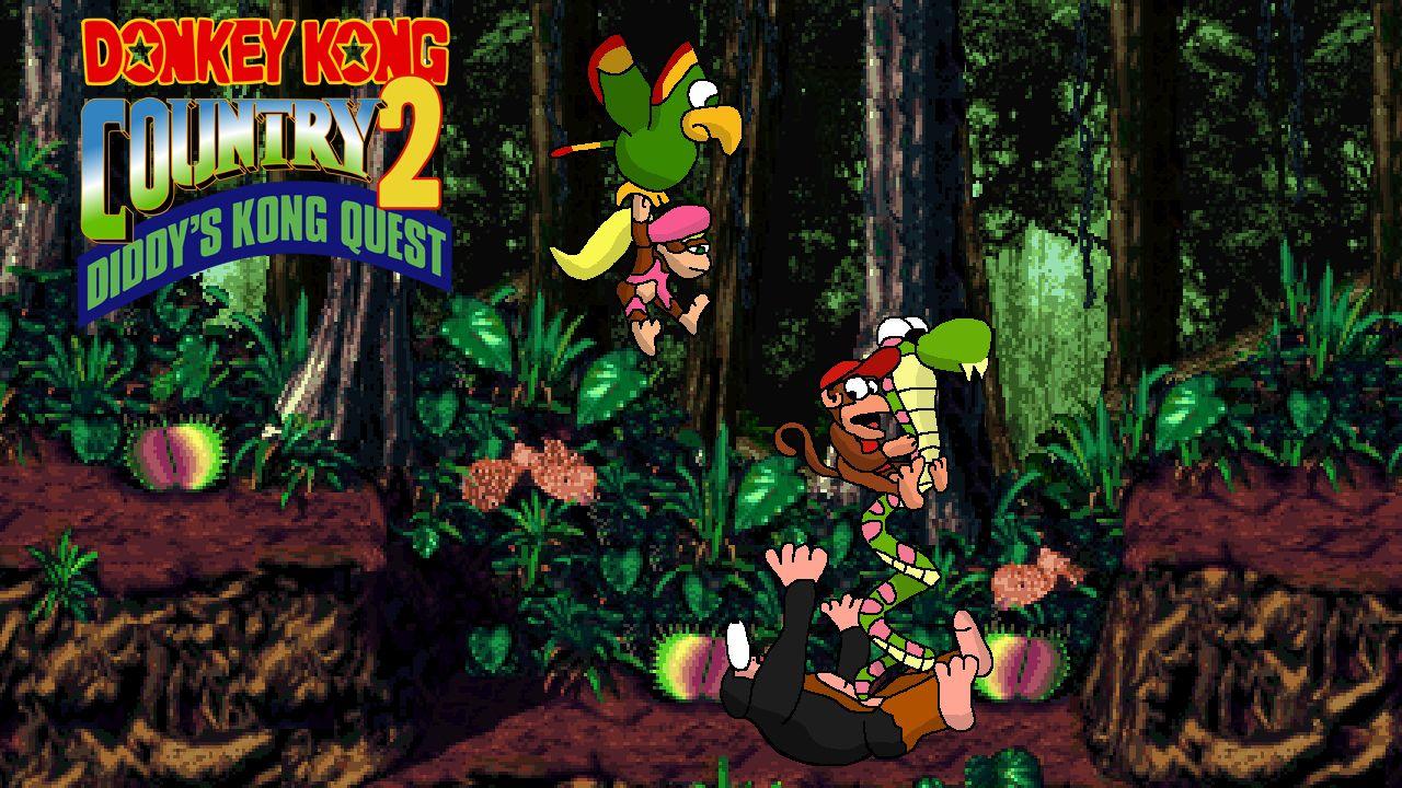 Donkey Kong Country 2 Diddy Kong Quest OLD