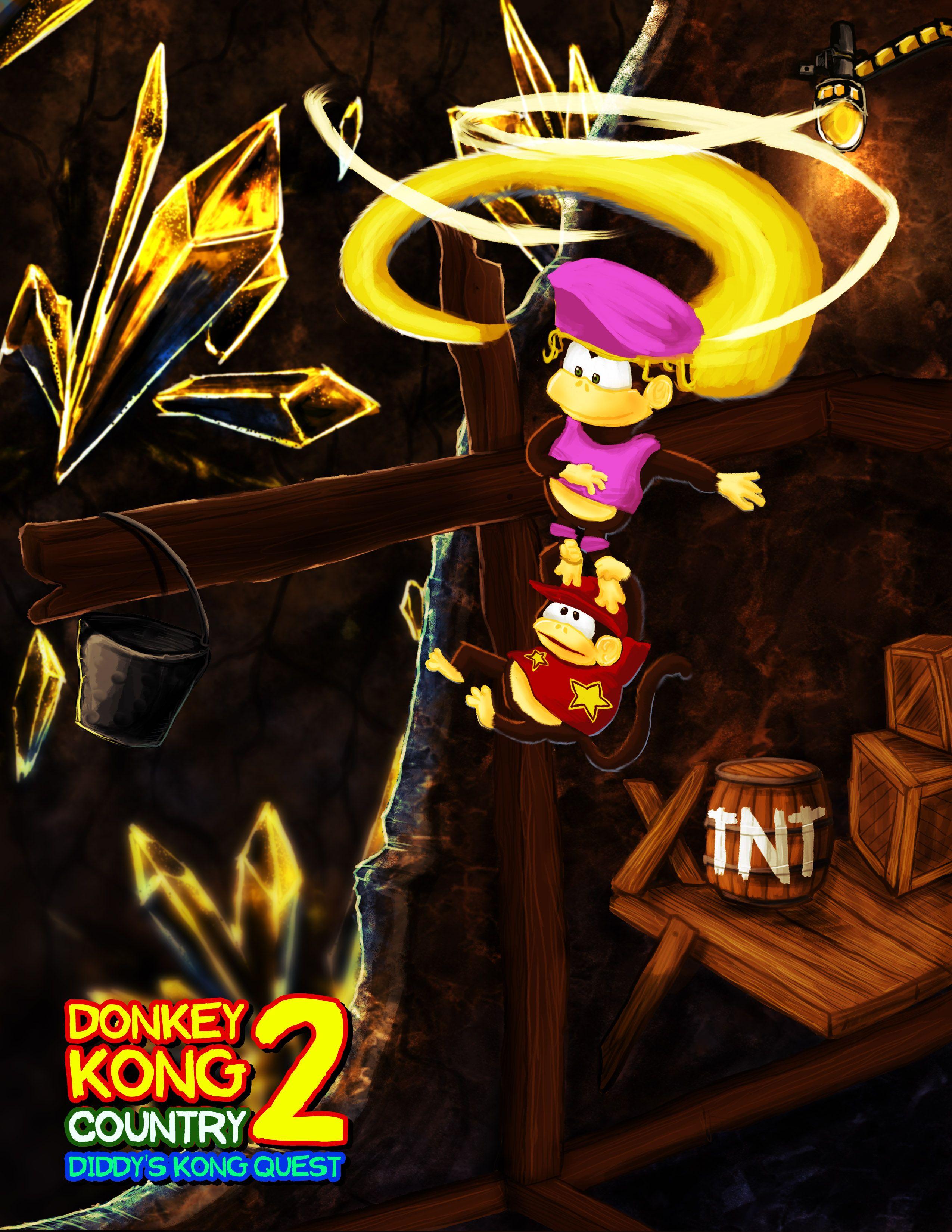 Donkey kong country 2 poster