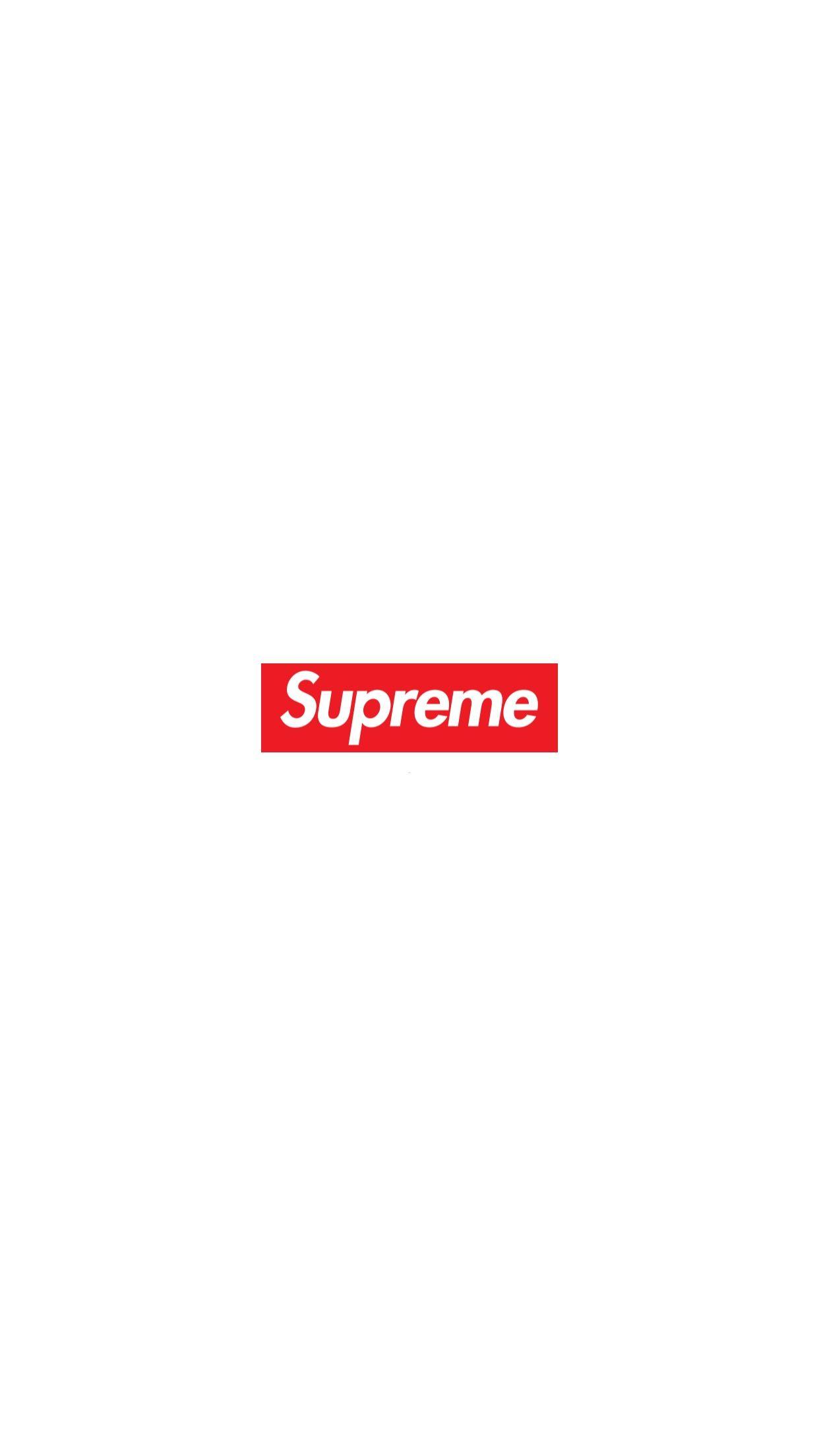 supreme logo iphone wallpaper