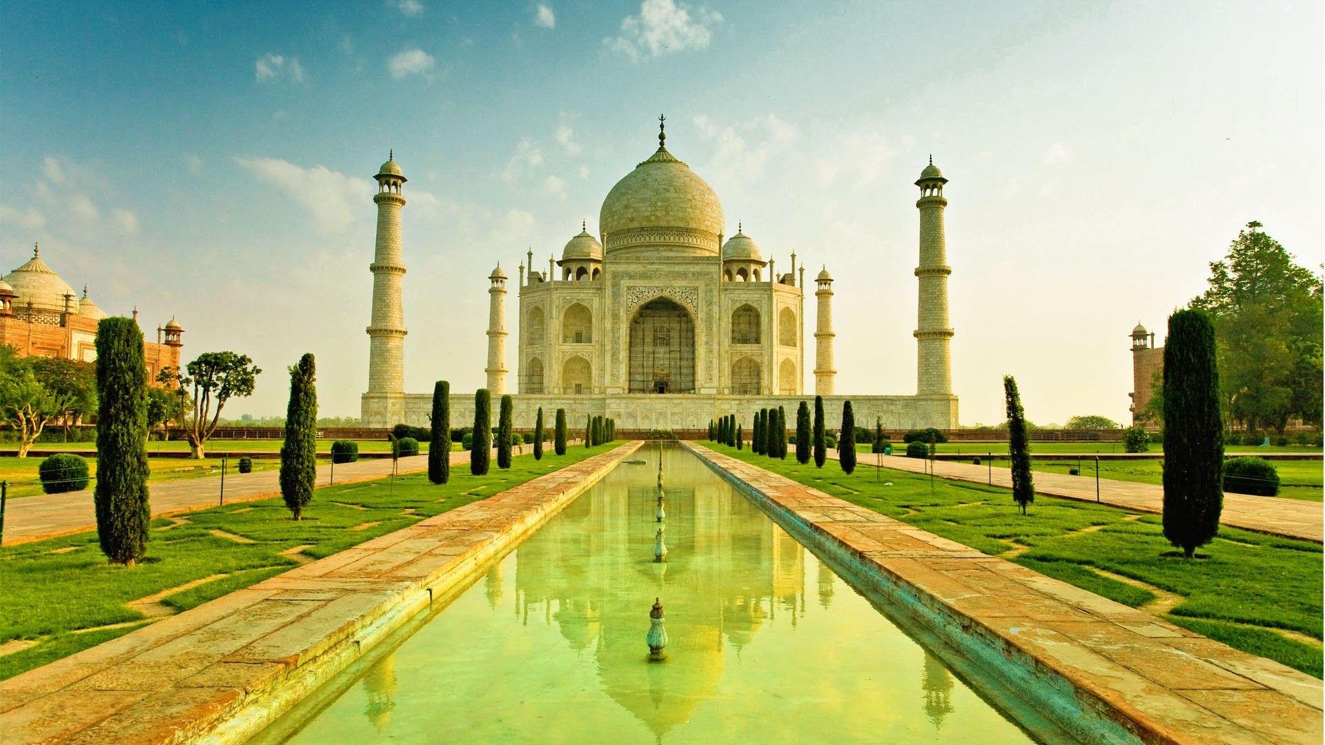 Ancient: Taj Mahal India Agra Desktop Wallpaper for HD 16:9 High