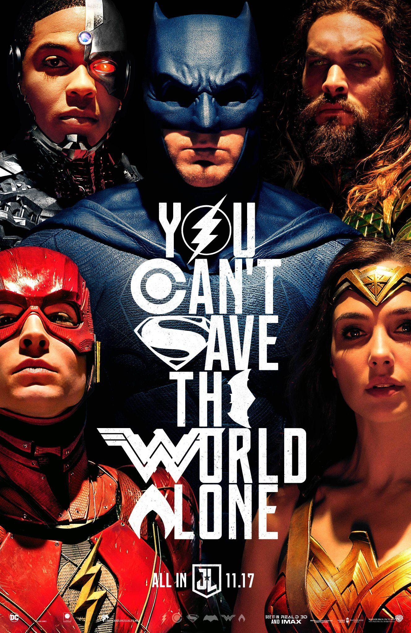 Justice League Movie image Justice League (2017) Poster Can't