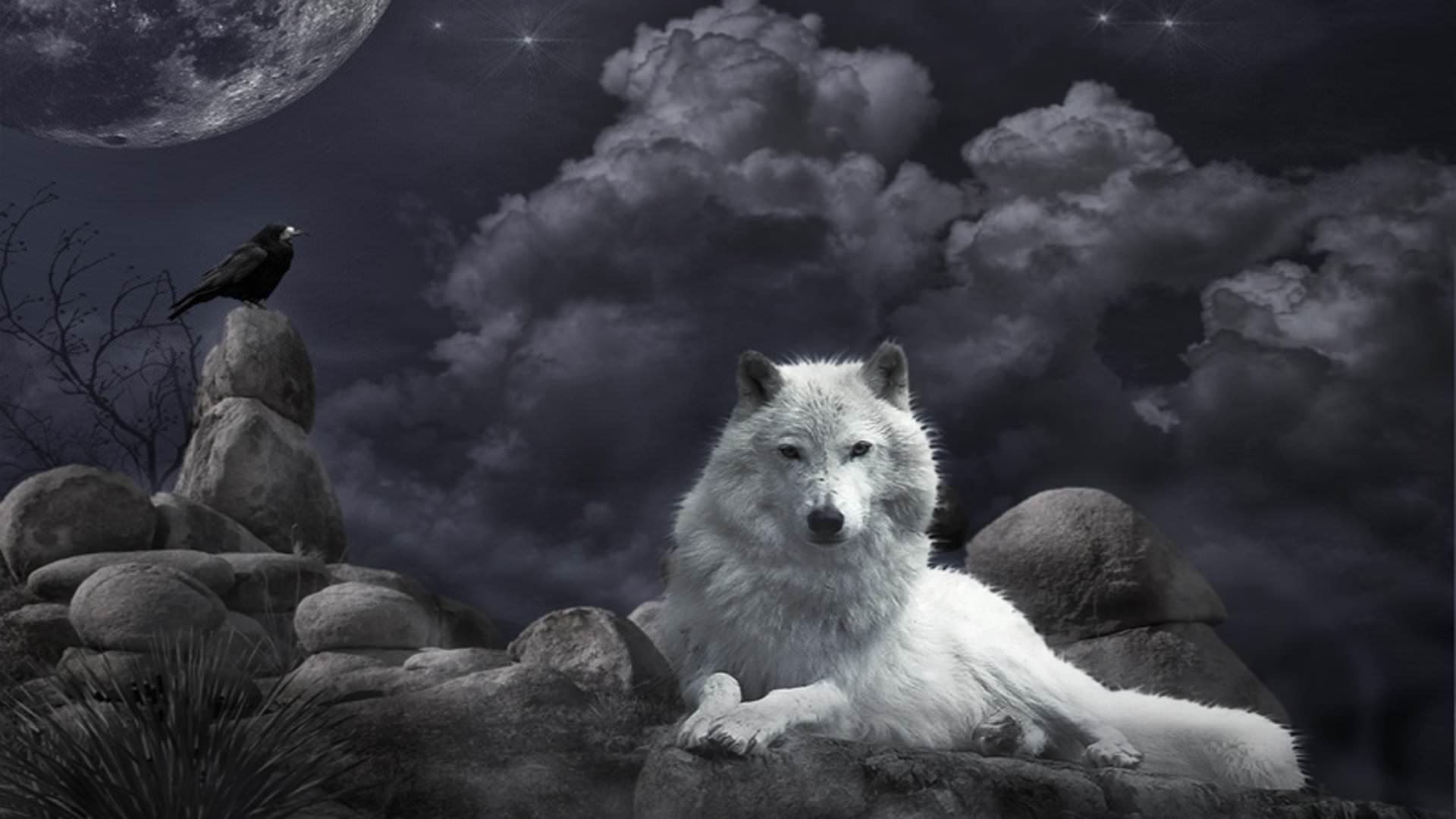 Wolf wallpaper 1920x1080 Full HD (1080p) desktop background