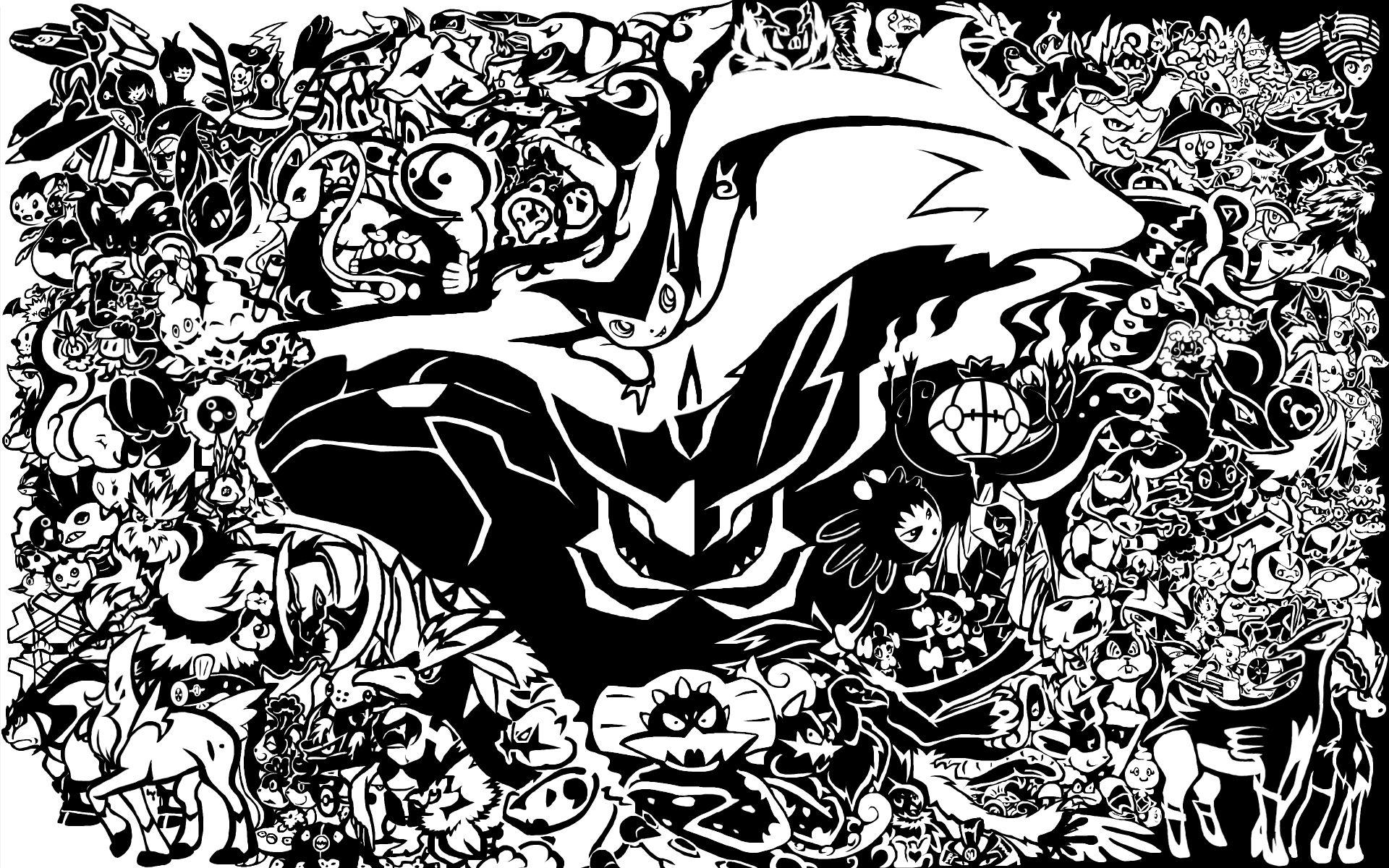 pokemon black and white wallpaper