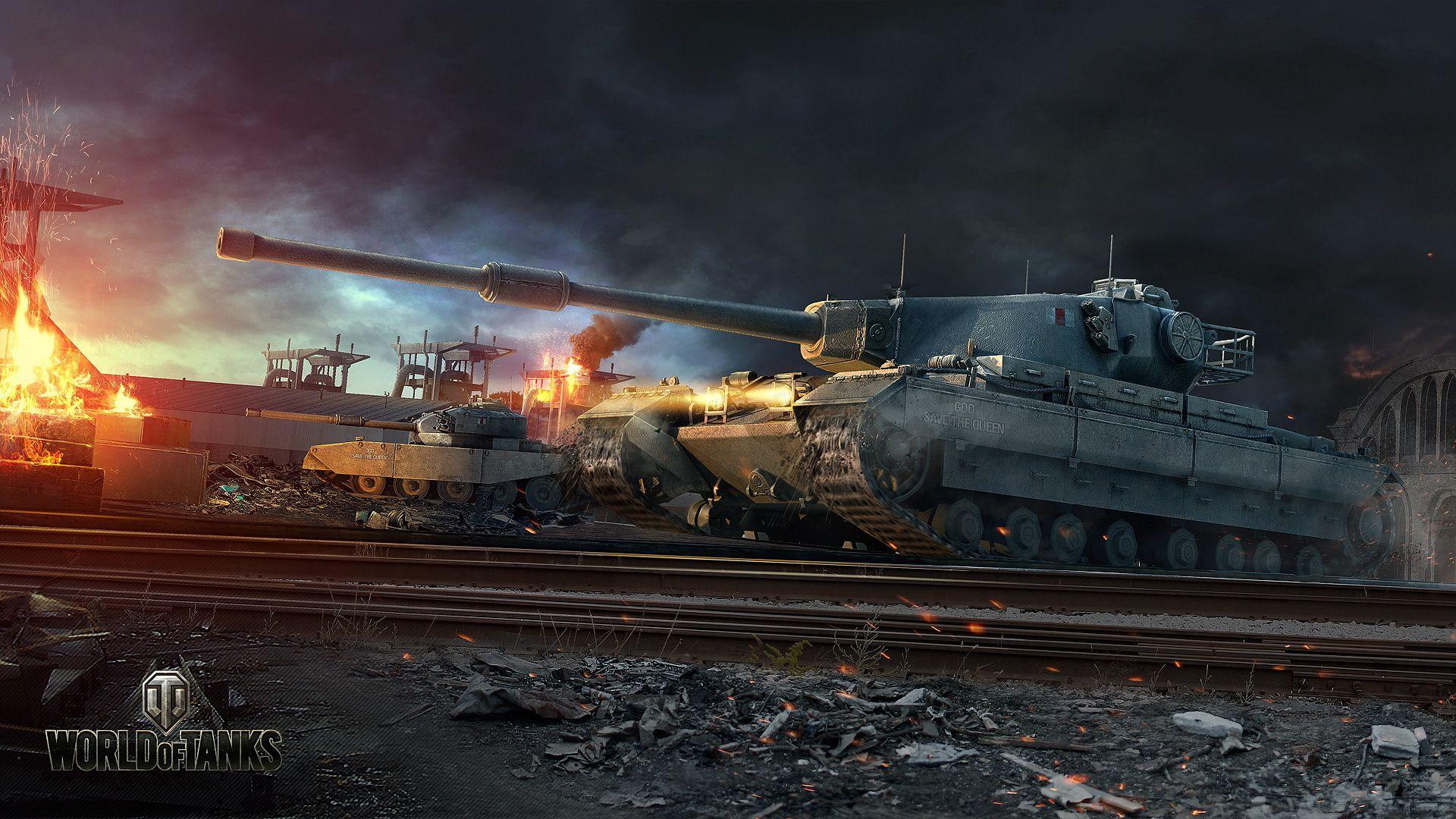 World of Tanks Tank Railroas FV4202 Game military wallpaper