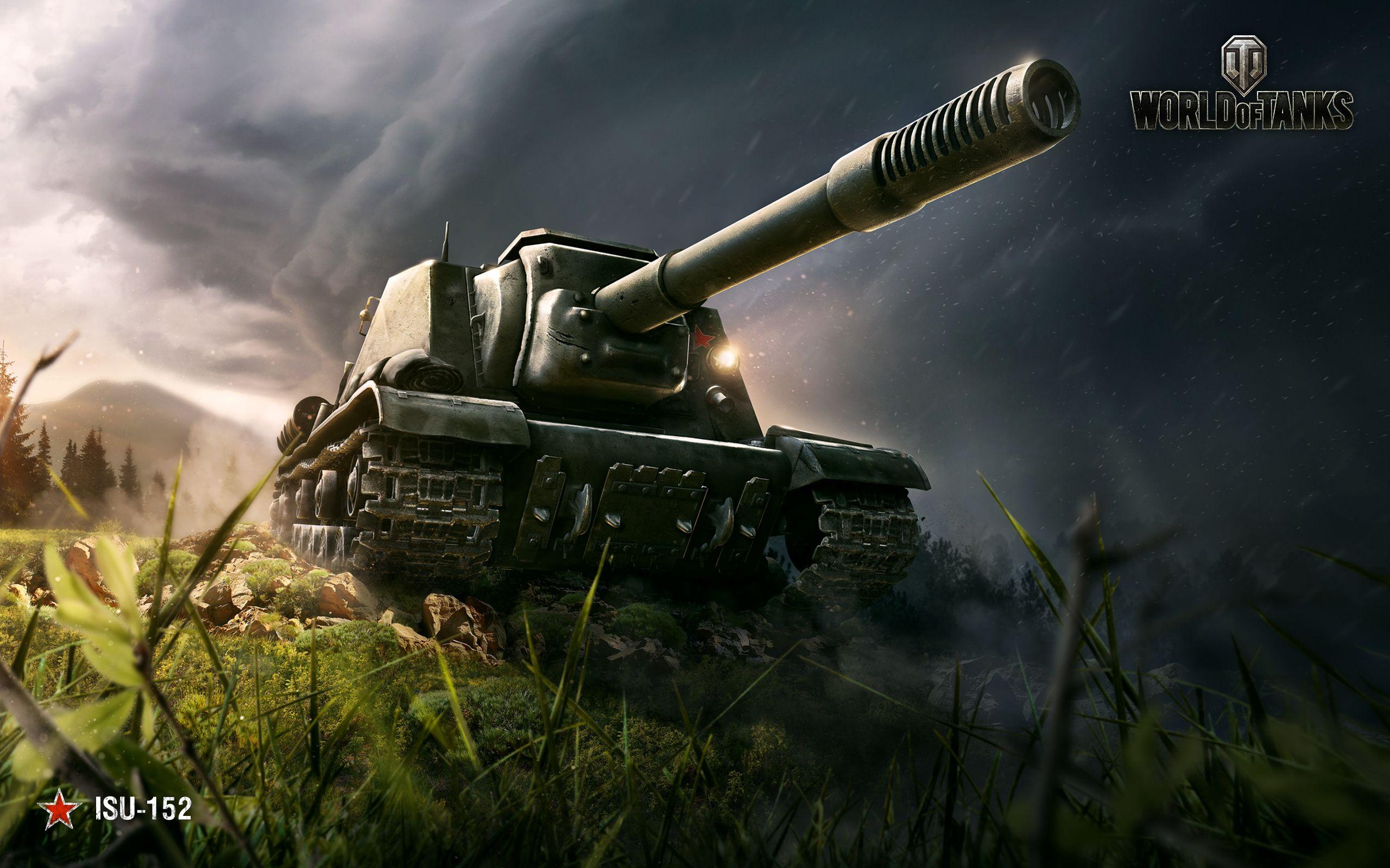 Wallpaper ISU- Russian tank destroyer, World of Tanks, HD, Games