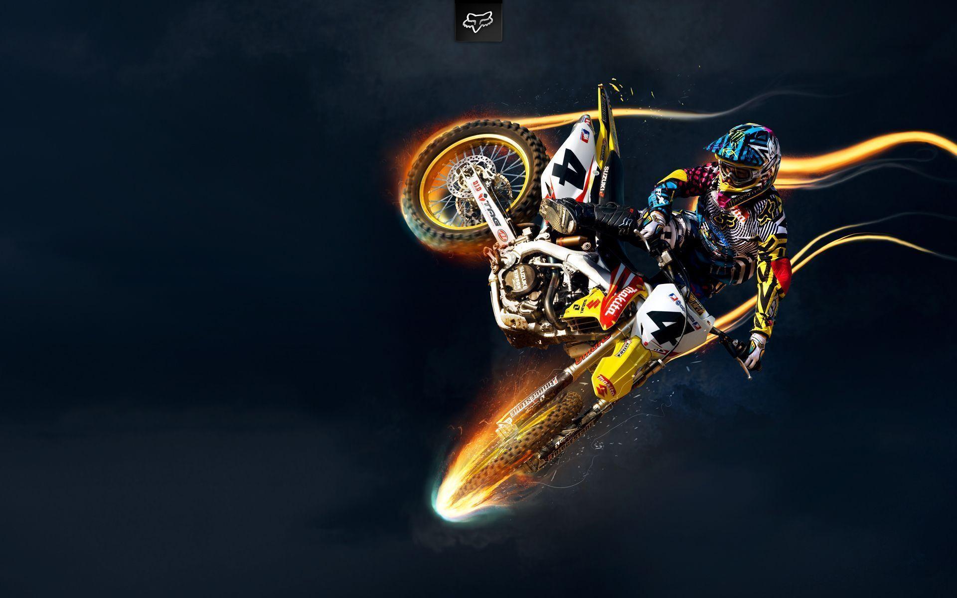 Suzuki Motocross Wallpaper. HD Wallpaper. Suzuki motocross, Motocross, Cool dirt bikes