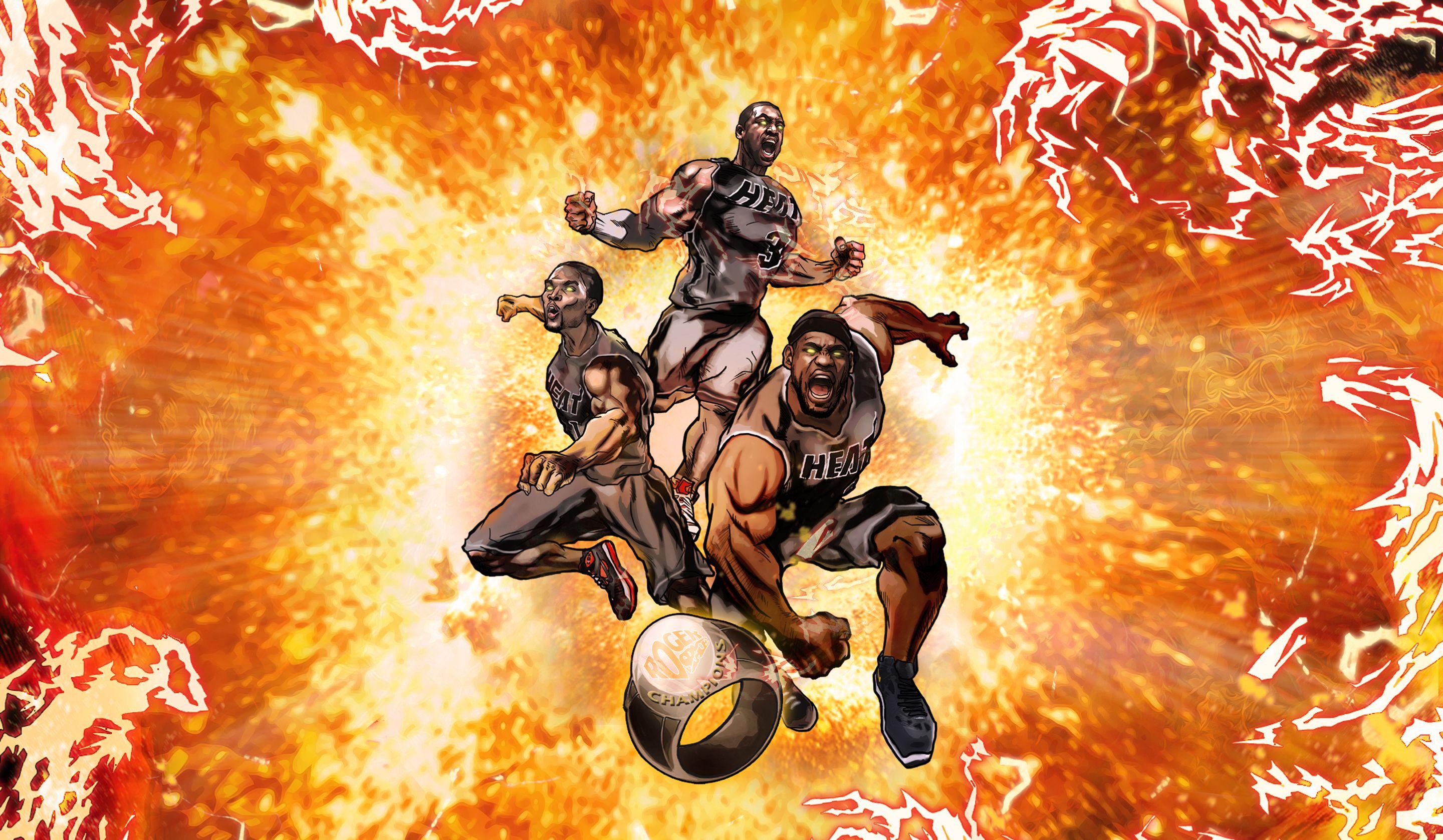 Download wallpaper 2880x1677 nba, miami, heat, miami heat