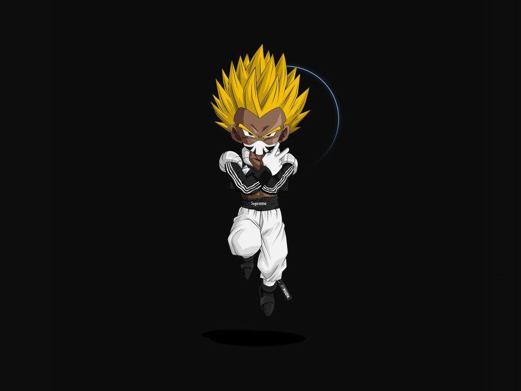 Desktop wallpaper gotenks, anime boy, dragon ball, minimal, HD image