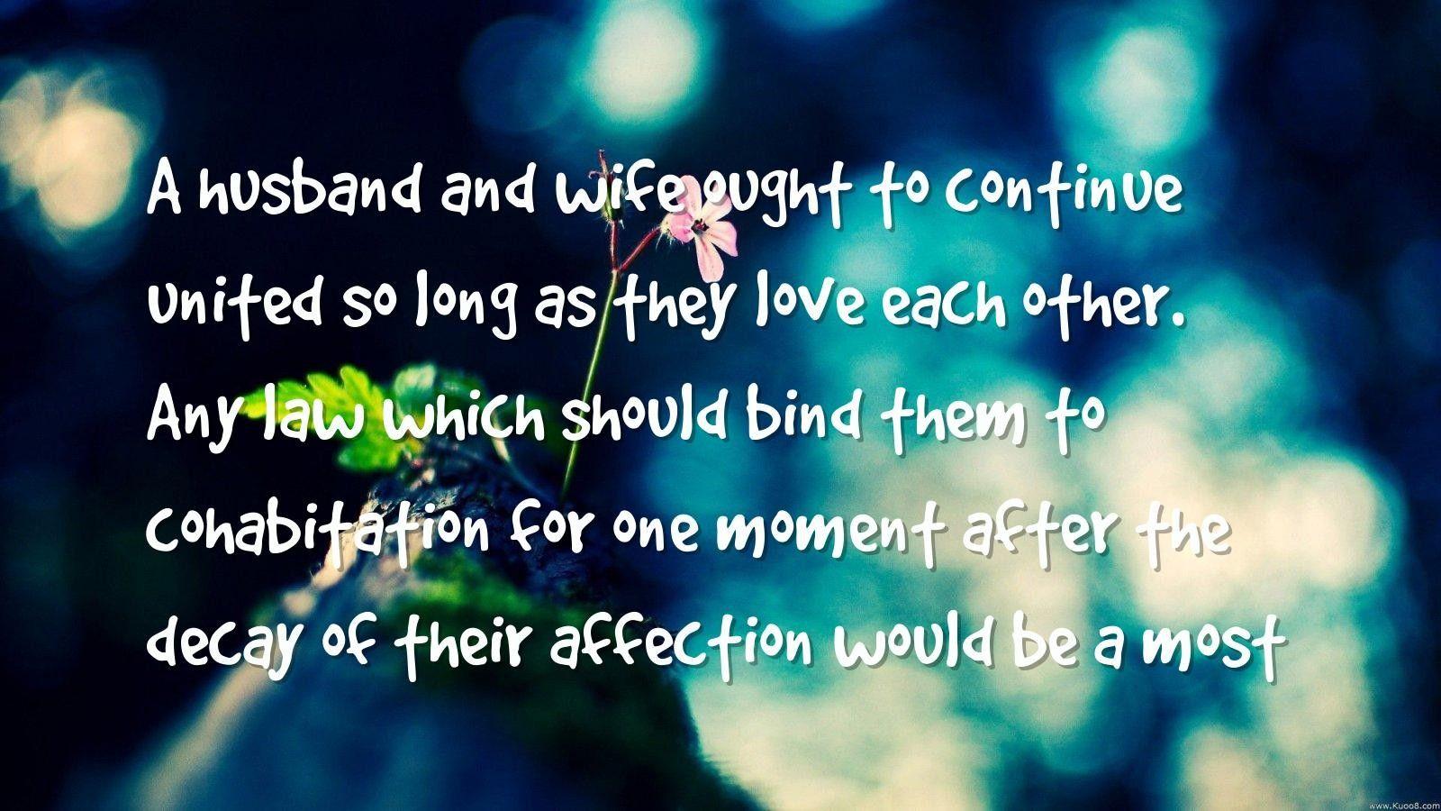 self love, wife Quotes Wallpaper husband and wife ought to