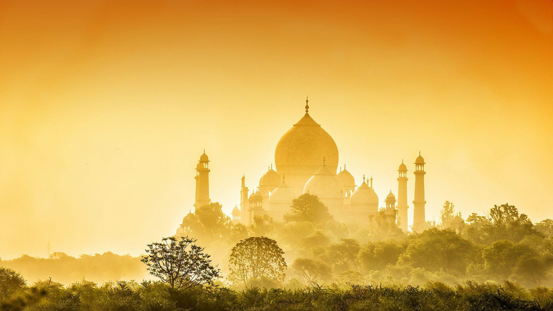 Golden Taj Mahal Wallpaper