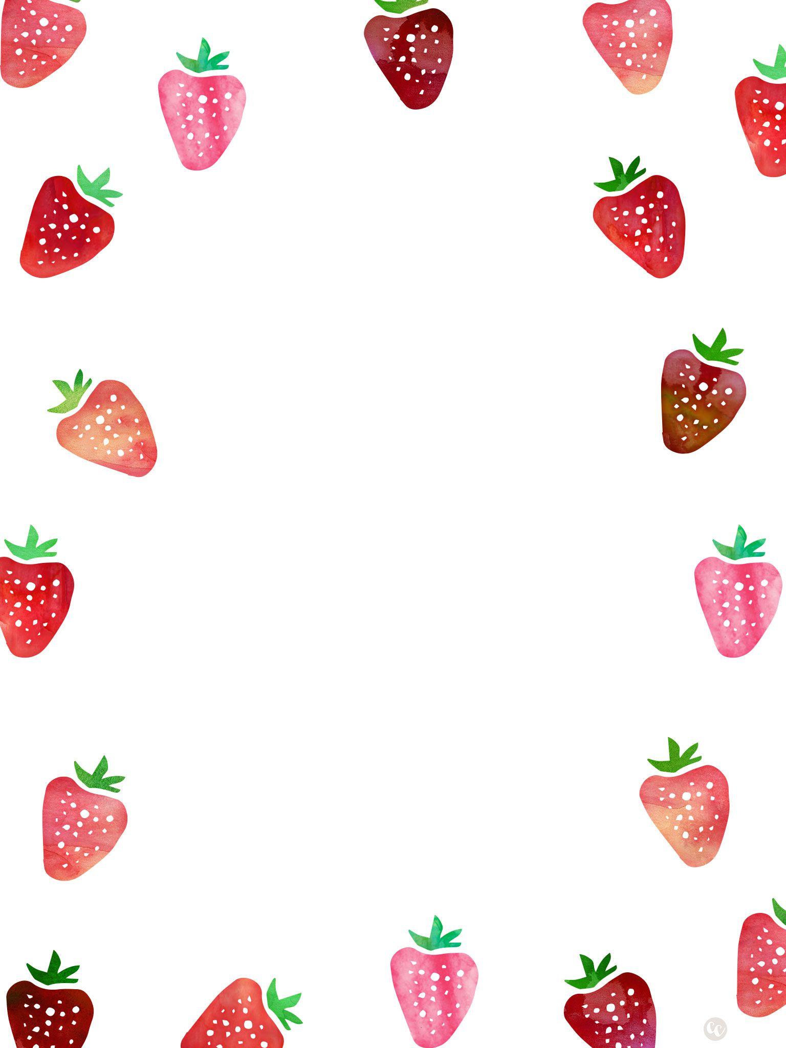 Cute Strawberry Wallpapers - Wallpaper Cave