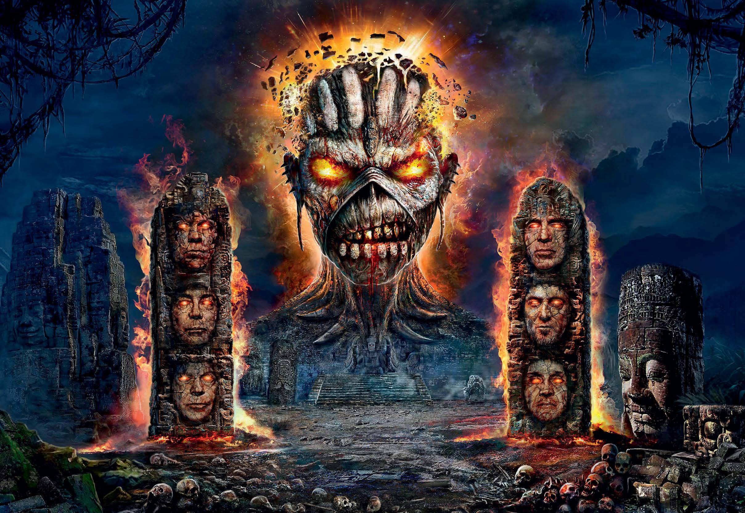 Iron Maiden - Powerslave Eddie Printed Textile Poster