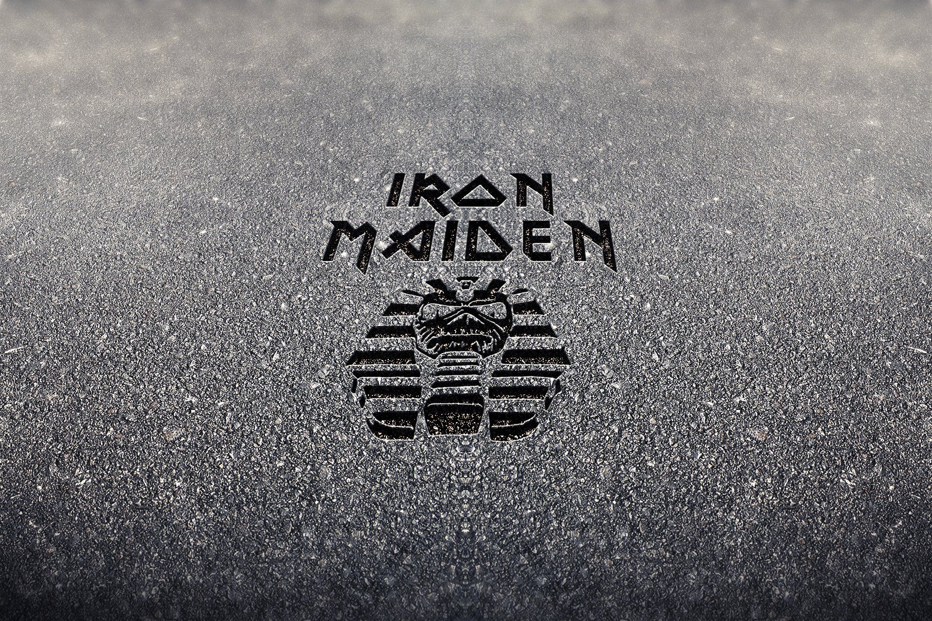 iron maiden logo eddie cement heavy metal nwobhm HD wallpaper