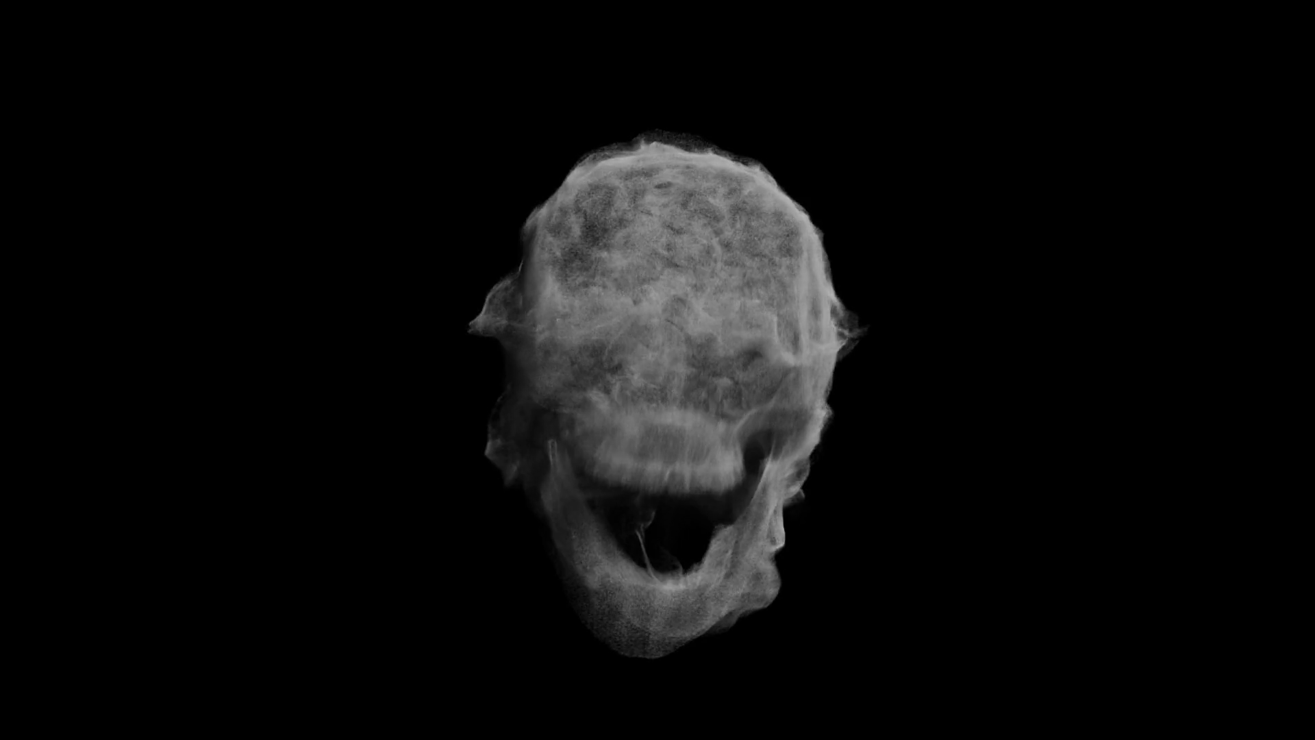 Animation head ghost skull smoke Motion Background