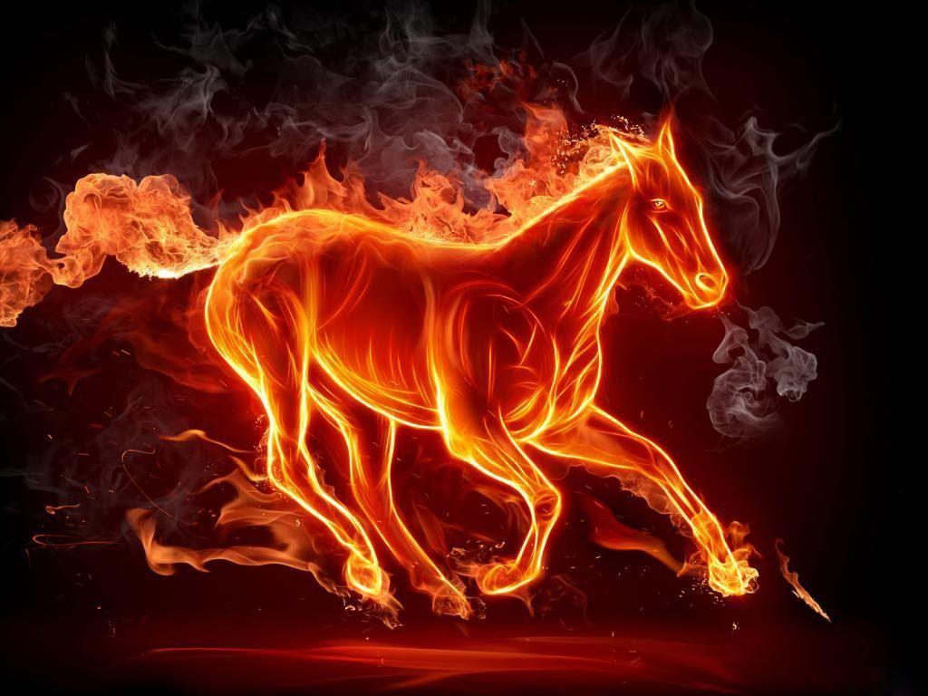 fire wallpaper, Fire art, Fire horse