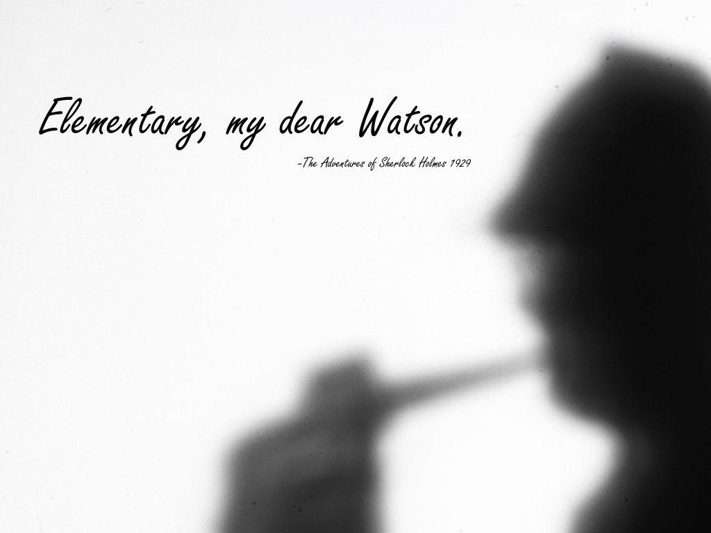 Elementary, my dear Watson. The Adventures of Sherlock Holmes, 1929