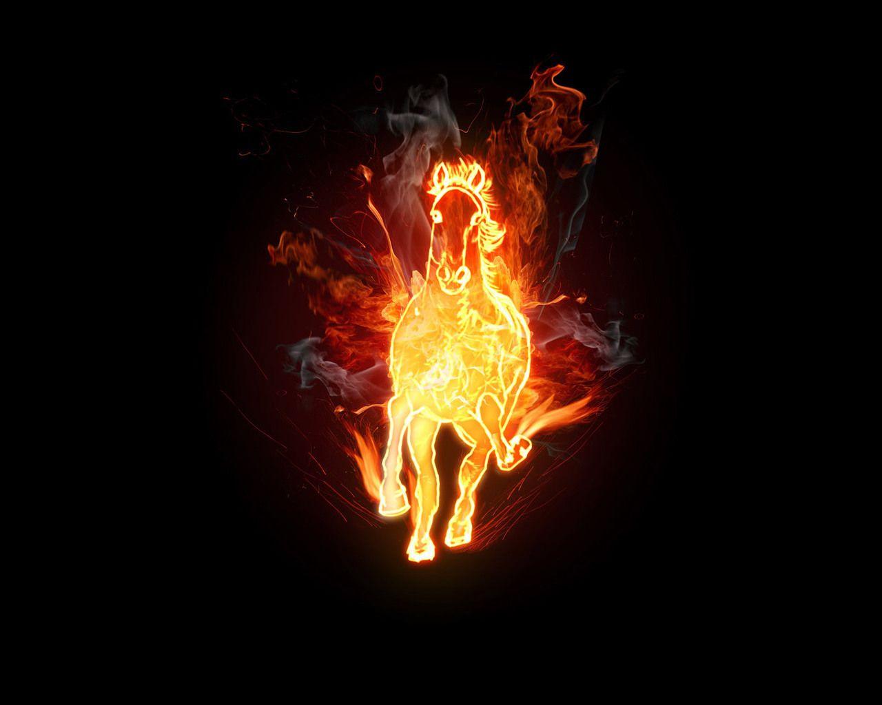 3D Fire Horse Wallpapers – One HD Wallpapers Pictures Backgrounds