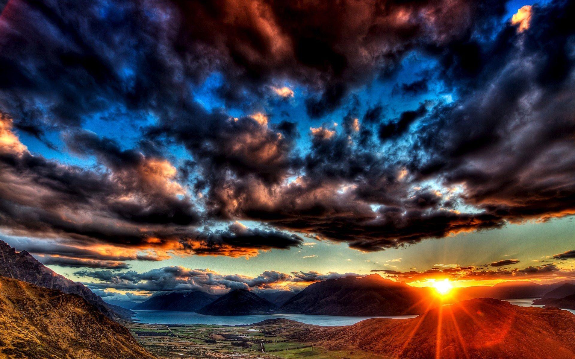 dark sunset HD. Sunset Dark Clouds Wallpaper Picture Photo