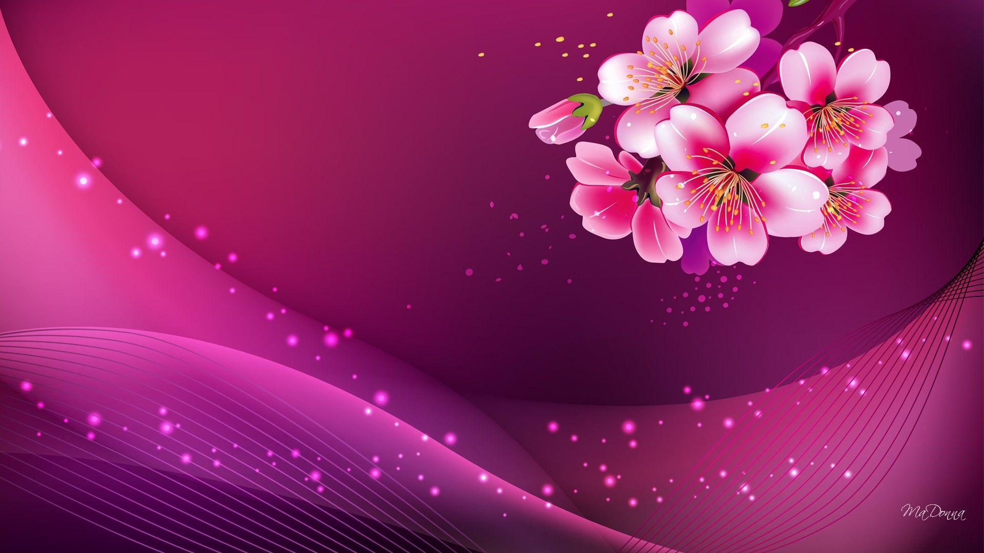 Abstract Flowers Pink Wallpaper, Pink Wallpaper. HD Wallpaper Top