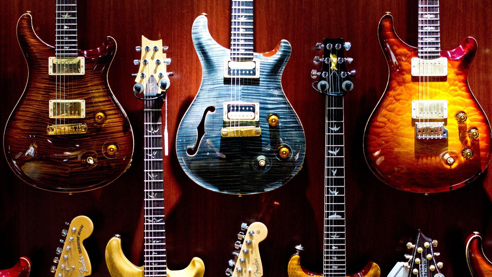 Free 3D Music Cool Guitars Wallpaper HD Download