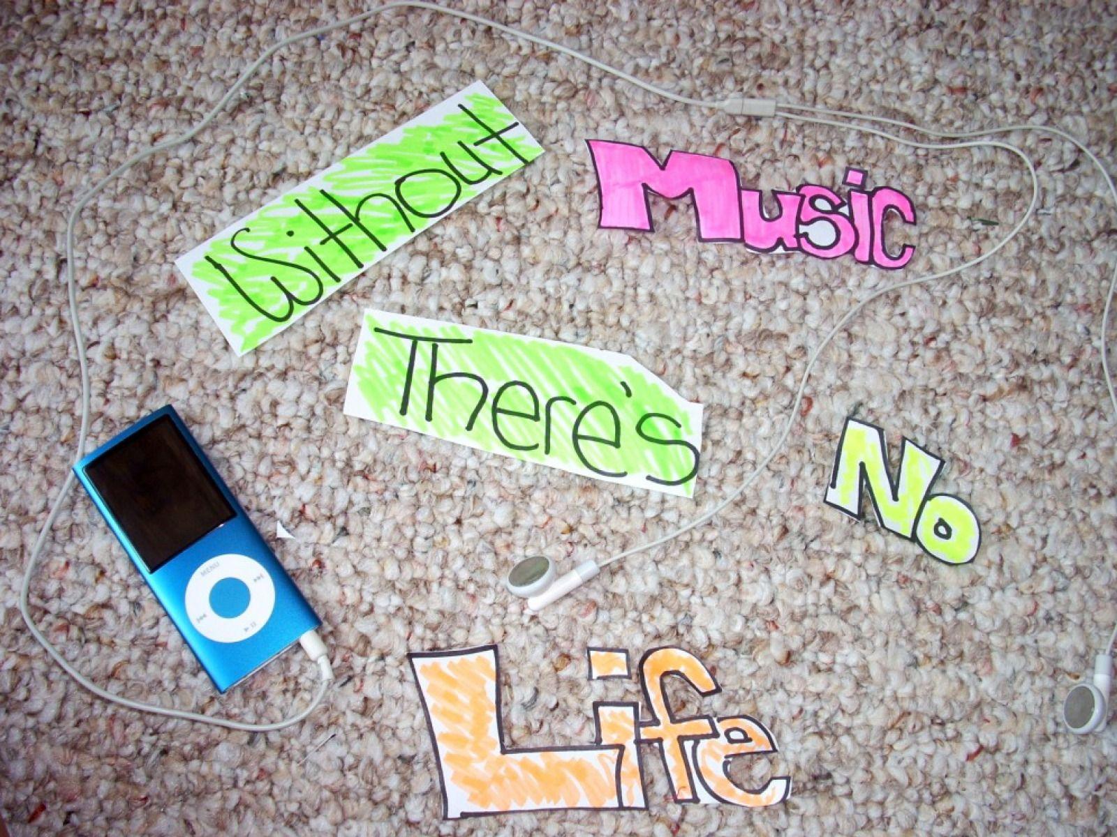 Without Music There is No Life HD Desktop Wallpaper