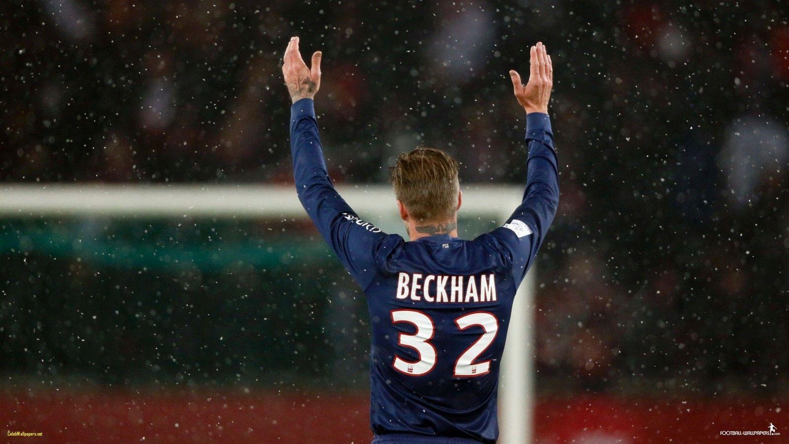 Cool David Beckham Blue Paris Saint Germain Home Jersey After Match Uefa  Champion League Wallpaper Hd Football Sports Images Barcelona Vs Psg  Wallpaper  照片图像