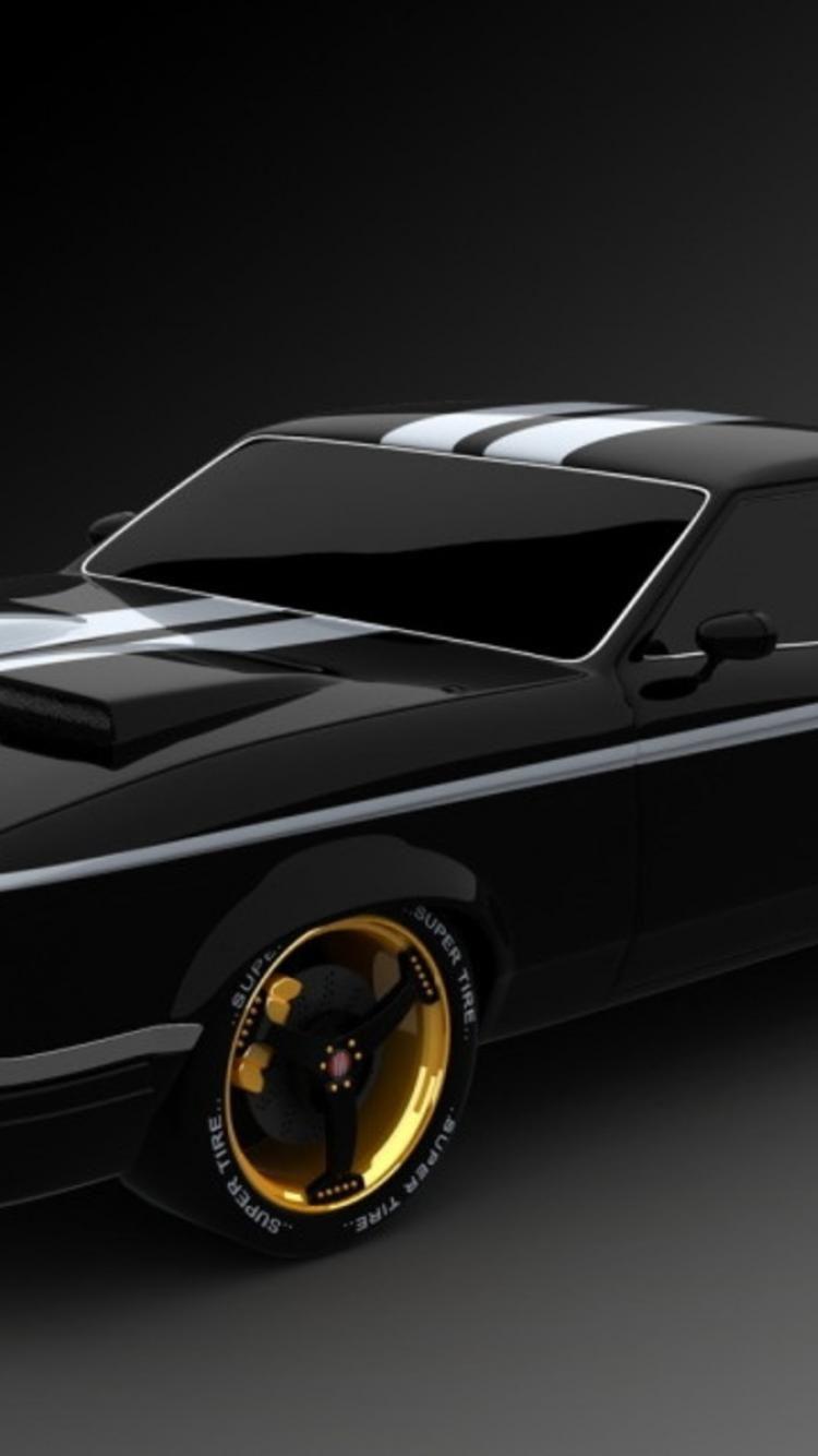 Black pontiac gto tuned wallpaper