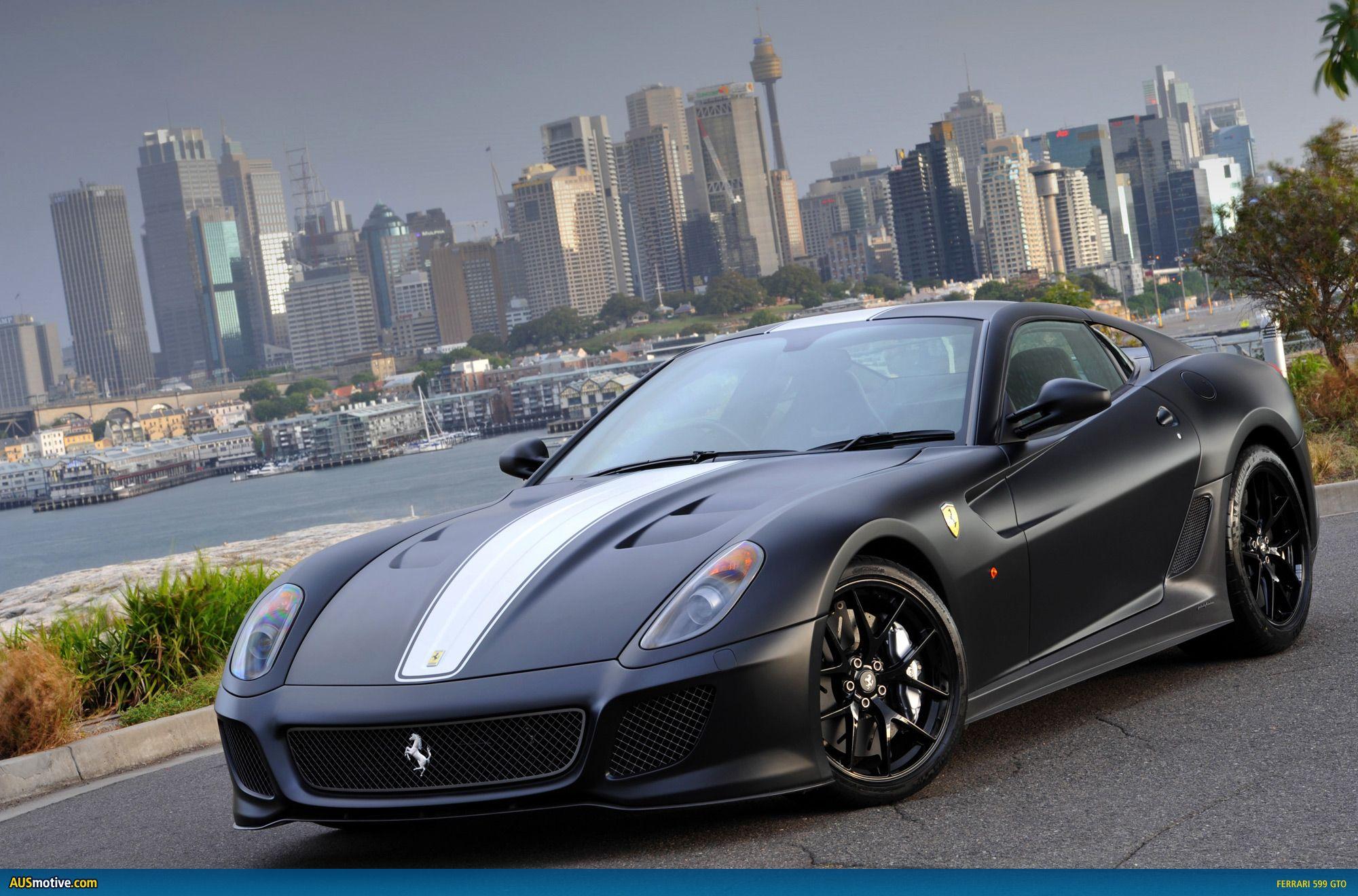 Black And Blue Ferrari 23 High Resolution Wallpaper