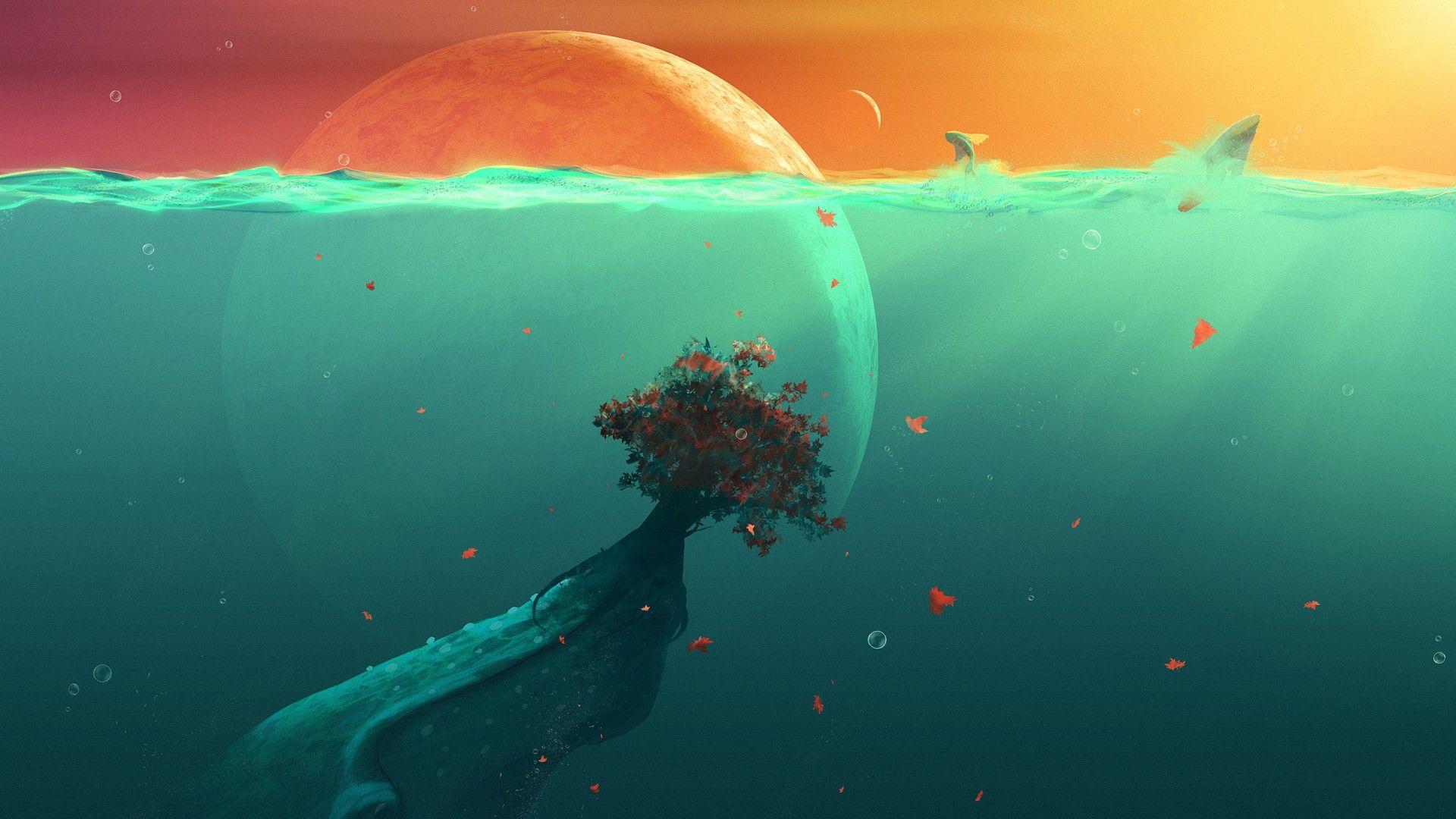 Green water planet wallpaper HD capuano scampia image