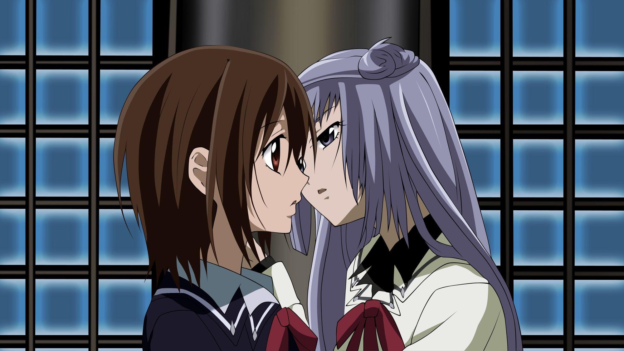 Yuri, Kiss. Anime Image Board