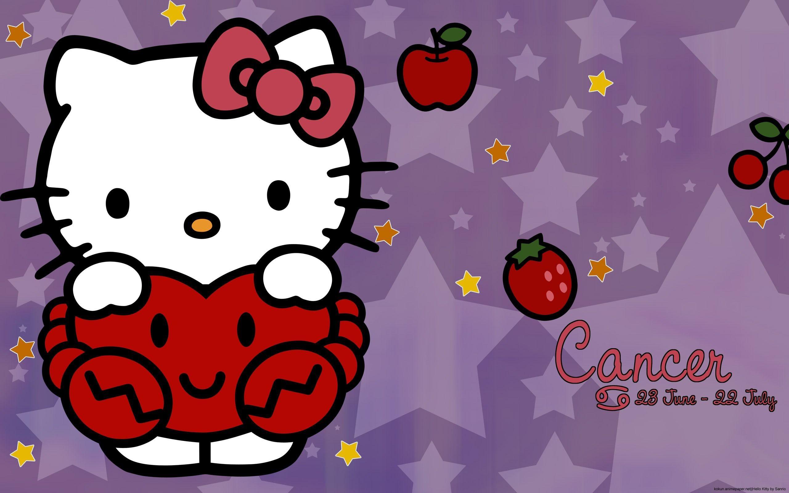 Download Pink And Purple Hello Kitty Wallpaper Gallery
