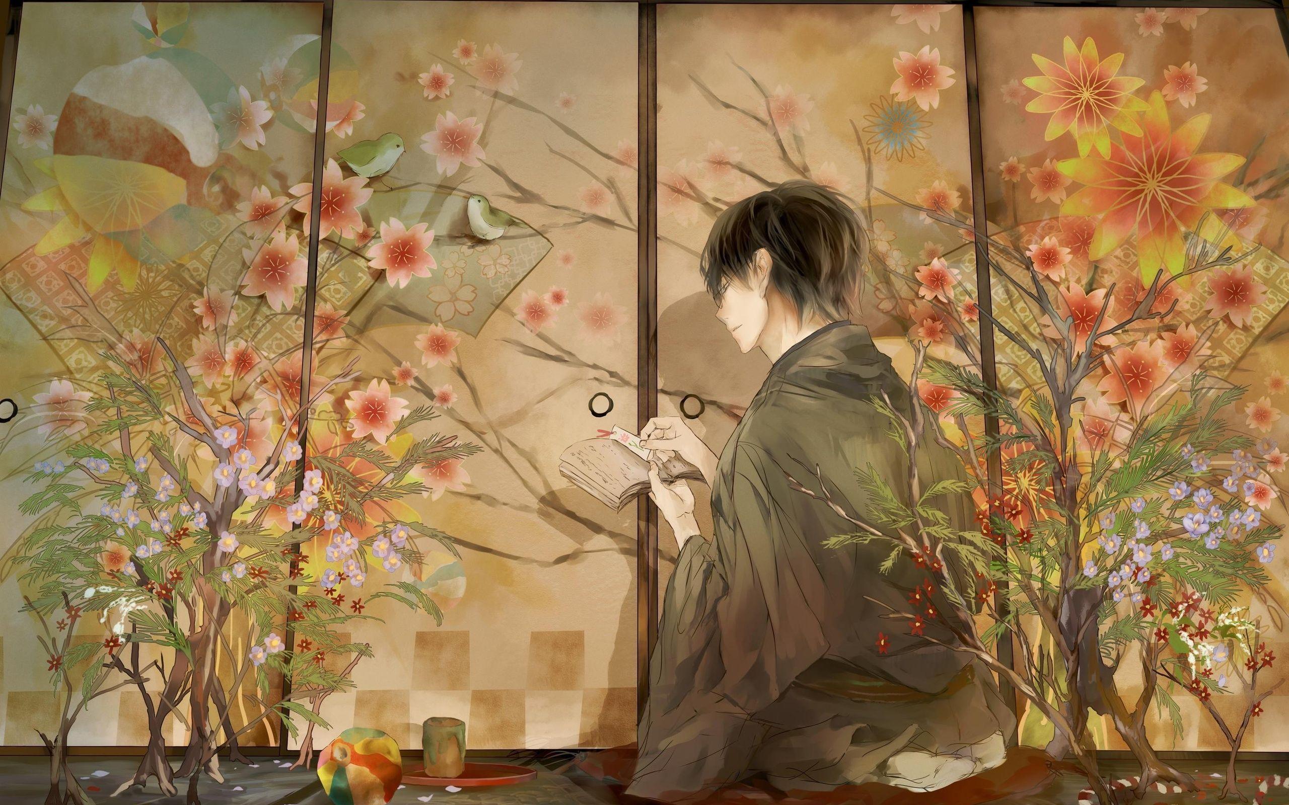 Anime Men Kimono Wallpaper Inspiering