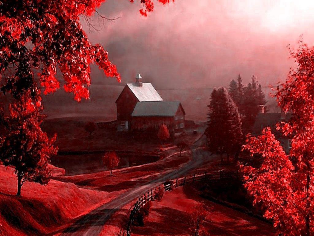 Desktop Red Nature Cave With Color HD Wallpaper For Smartphone